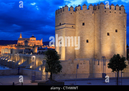Spanien; Andalusien; Cordoba, Torre De La Calahorra, Puente Romano, Kathedrale, Stockfoto