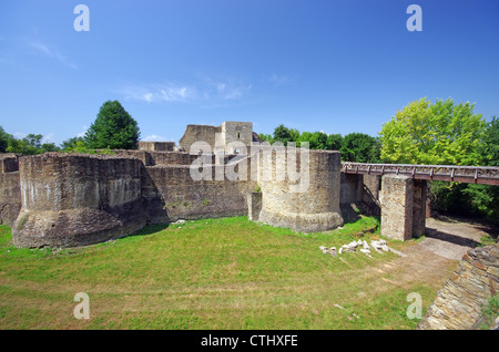 Alte Festung von Suceava in Moldawien Stockfoto