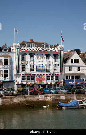 The Royal Castle Hotel, Dartmouth, Devon, England, Großbritannien Stockfoto