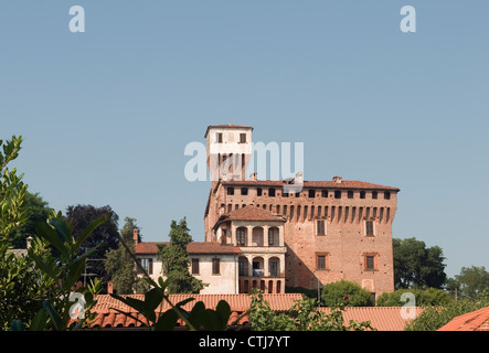 Rocca Viscontea XV Jahrhundert Festung, Briona, Novara Provinz, Piemont, Italien Stockfoto