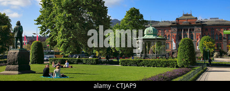 Gärten und der Permanenten, Museum für dekorative Kunst, Stadt Bergen, Hordaland, Norwegen, Scandinavia Europa Stockfoto