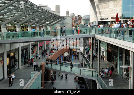 Liverpool One Shopping Bereich Stockfoto