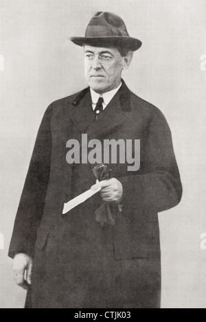 Thomas Woodrow Wilson, 1856-1924. 28. Präsident der Vereinigten Staaten. Aus dem Jahr 1916 dargestellt. Stockfoto