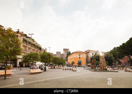 Piazza Giuseppe Garibaldi in Tivoli Stockfoto