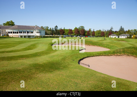 Gleneagles Golf Kurs mit dem Dormie House Restaurant und Club Zimmer Stockfoto