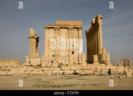 Palmyra antike römische Stätte, in Syrien, in der Nähe von Damaskus. Stockfoto