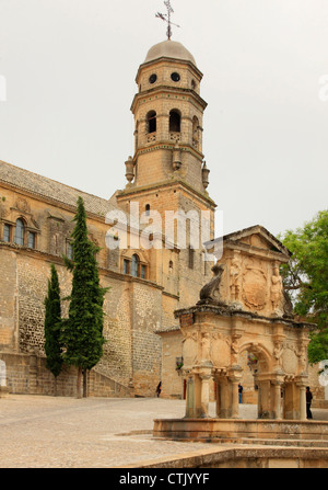 Spanien, Andalusien, Baeza, Plaza de Santa Maria, Kathedrale, Stockfoto