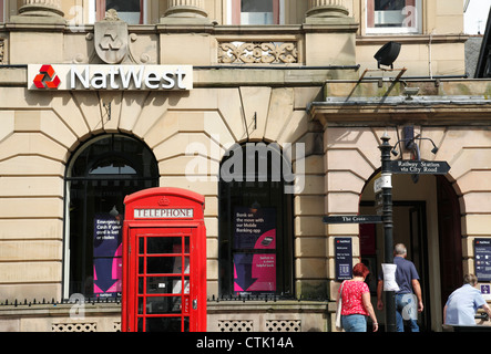 NatWest Bank, Eastgate Street, Chester, England, Großbritannien Stockfoto