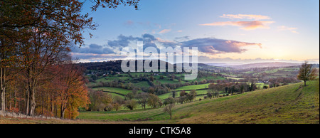 Painswick Tal, Stroud, Blick nach Süden vom Saltridge und Sheepscombe Stockfoto