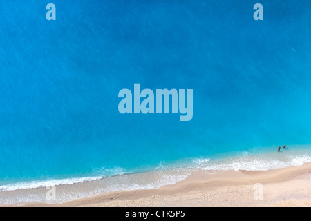 Luftaufnahme von einem Strand Stockfoto