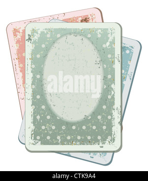 Die Vintage Kartenset für scrapbooking Stockfoto