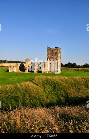 Die Ruine von Knowlton Kirche Dorset UK Stockfoto