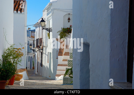 Frigiliana. Berge Axarquia, Provinz Malaga. Costa Del Sol, Andalusien. Spanien Stockfoto