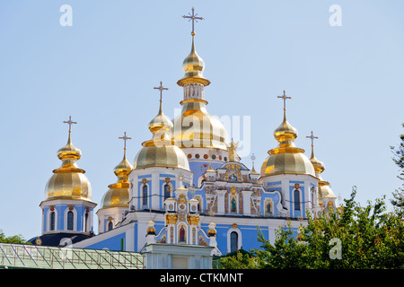 Kuppel der St. Michael Michaels-Kathedrale in Kiew, Ukraine Stockfoto