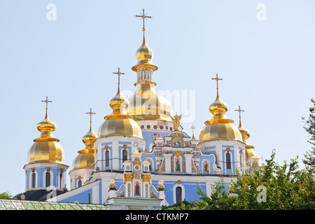 Kuppel der St. Michael Michaels-Kathedrale in Kiew, Ukraine Stockfoto