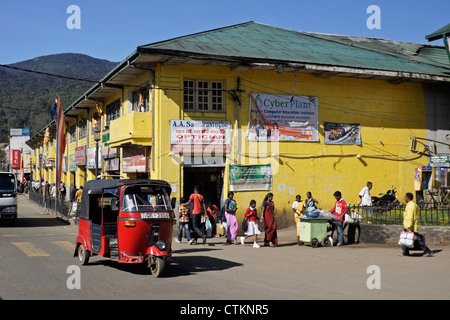 Geschäftsviertel, Nuwaraeliya (Nuwara Eliya), Hill Country, Sri Lanka Stockfoto