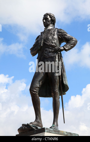 Statue von Lord Nelson oder Nelson Denkmal Portsmouth England UK Stockfoto