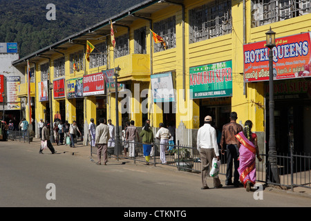 Geschäftsviertel, Nuwaraeliya (Nuwara Eliya), Hill Country, Sri Lanka Stockfoto