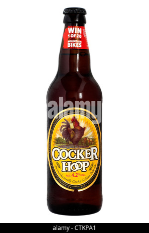 Jennings Cocker Hoop Bierflasche - Juli 2012. Stockfoto