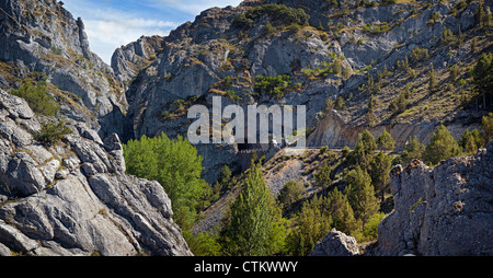 Yecla Schlucht in Santo Domingo de Silos in der Provinz Burgos, Castilla y Leon, Spanien, Europa Stockfoto