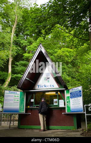 Karten stand auf Höhen von Abraham Matlock Bath Derbyshire Peak District England Stockfoto