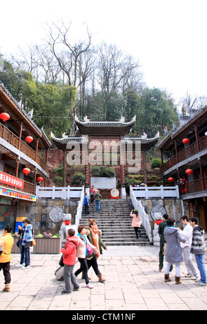 Ein Blick auf die Stadt Fenghuang in der Provinz Hunan Stockfoto