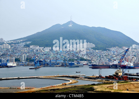 Hafen Busan in Südkorea Stockfoto
