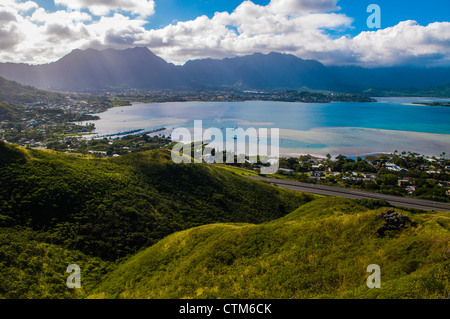 Kaneohe Bay, Oahu, Hawaii Stockfoto