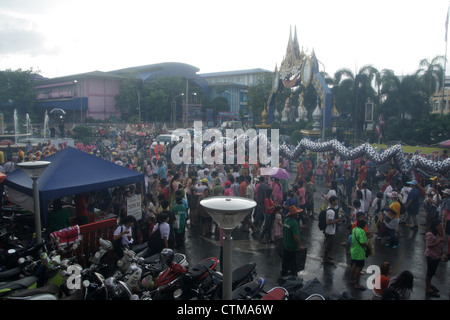 Dragon Parade, The Shrine of der Stadt-Gott-Parade in Samut Sakhon Provinz, Thailand Stockfoto