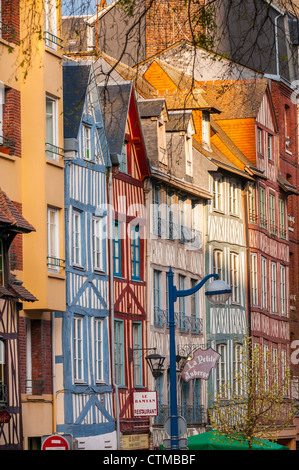 Rue Martainville, Rouen, Frankreich, Europa Stockfoto