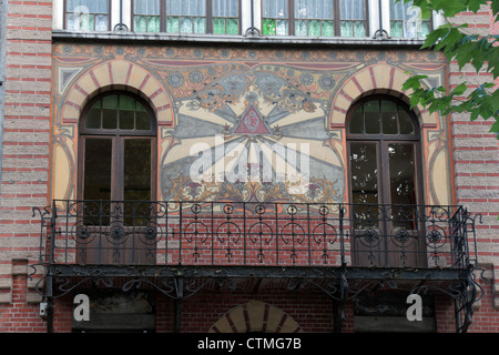 La Maison Dorée (das goldene Haus) in Charleroi, Wallonien, Hennegau, Belgien. Stockfoto