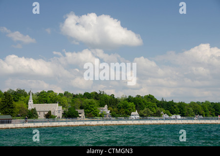 New York, Skaneateles. Skaneateles See, einer der Finger Lakes im Zentrum von New York. Stockfoto