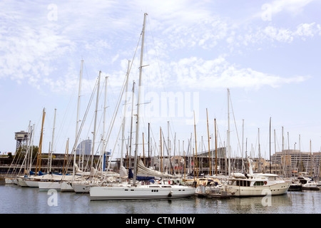 Barcelona, Spanien. Port Vell. Stockfoto