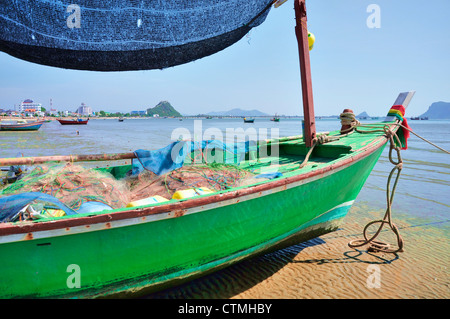 Longtailboot in Thailand Stockfoto