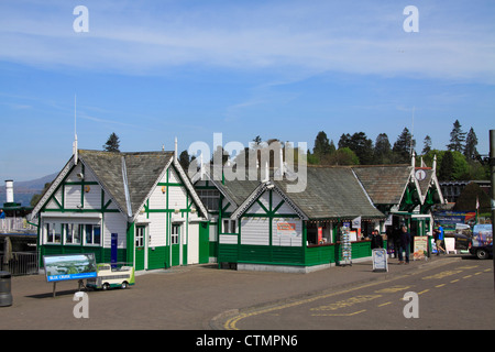 Ticketschalter für Kreuzfahrtschiffe Lake Windermere Stockfoto