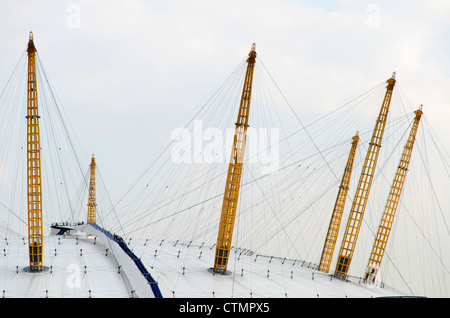 Detail von der O2 Arena in Greenwich - London, England Stockfoto