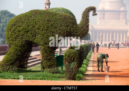 Rashtrapati Bhavan (Präsidentenpalast), Neu-Delhi, Indien Stockfoto