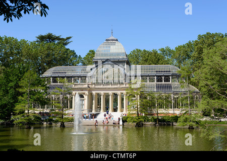 Kristallpalast, Parque del Retiro, Madrid, Spanien Stockfoto