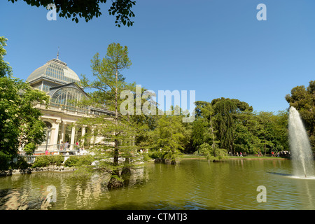 Kristallpalast, Parque del Retiro, Madrid, Spanien Stockfoto