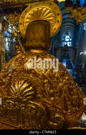 Statue von St. James Santiago De Compostela Cathedral, Spanien, Europa Stockfoto