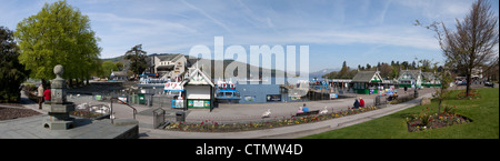 Lake Windermere Panoramic Cumbria England großbritannien Stockfoto