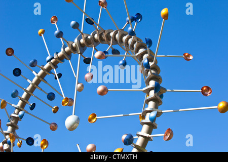 Wind Power kinetische Energie Skulptur Ton Melbourne Docklands Hafen Esplanade Collins Straße St Hafen. Stockfoto