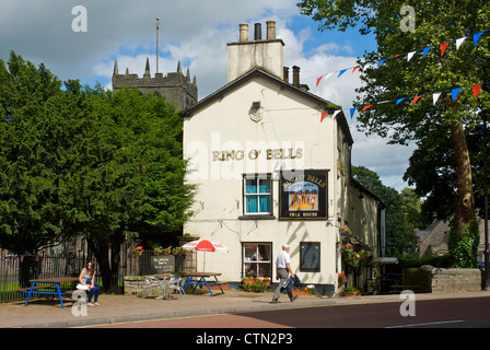 Der o-Ring ' Bells Pub, Kirkland, Kendal, Cumbria, England UK Stockfoto