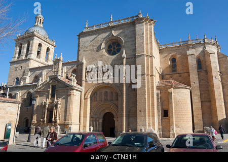 Catedral de Santa María, Puerta de Las Cadenas, Ciudad Rodrigo, Spanien Stockfoto