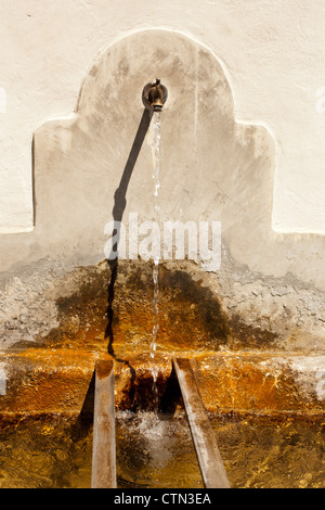 Wasser-Brunnen, Entracque, Cuneo, Piemont, Italien Stockfoto