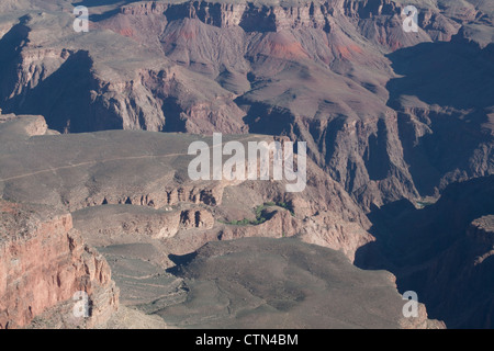 Blick in Richtung Plateau Point vom Mather Point, South Rim, Grand Canyon, Arizona, USA Stockfoto