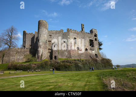 Laugharne Castle, Carmarthenshire, Wales, UK Stockfoto