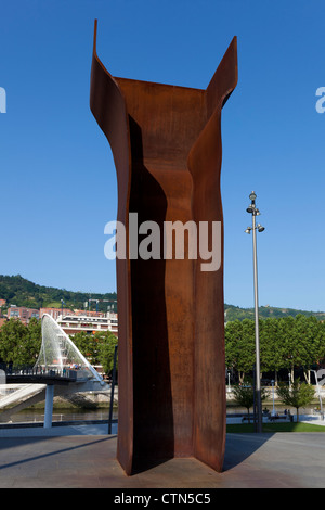 "Buscando la Luz IV" von Eduardo Chillida, quadratische Convivencia, Bilbao, Bizkaia, Baskisches Land, Spanien Stockfoto