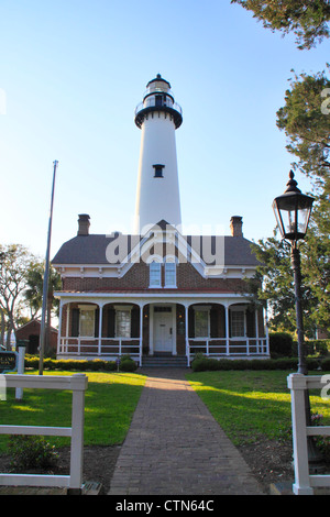 Leuchtturm, St. Simons Island, Georgia, USA Stockfoto