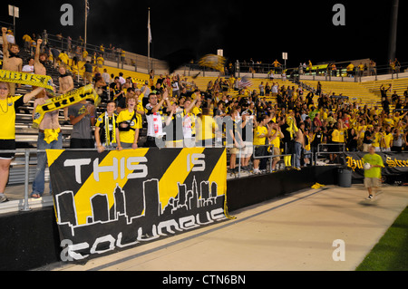 Columbus Crew bewirten Stoke City FC für ein Internationales Freundschaftsspiel am Columbus Crew Stadium, Columbus, Ohio am 24. Juli 2012 Stockfoto